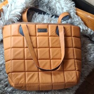 Sourak Brown Quilted Tote Bag